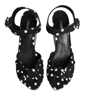 Multicolor Fisch Polka Dot Keil Sandalen Schuhe
