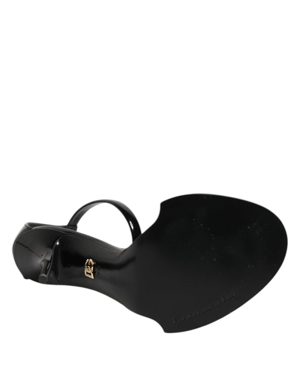 Schwarz KEIRA Perlenverzierte Sandalen Schuhe