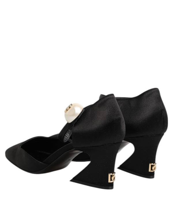 Schwarze Leder Logo-Knöchelriemen-Sandalen Schuhe