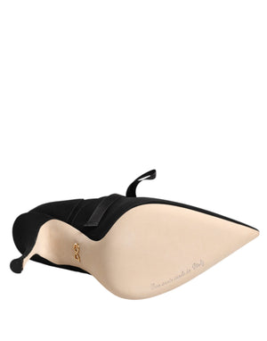 Schwarze Spitze Stiletto Heels Pumps Schuhe