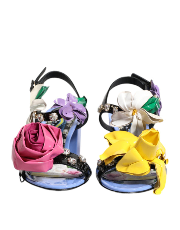 Multicolor Floral Crystal KEIRA Sandalen Schuhe