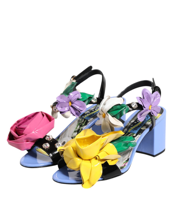 Multicolor Floral Crystal KEIRA Sandalen Schuhe