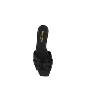Schwarze Kalbshaut Bos Taurus Sandalen