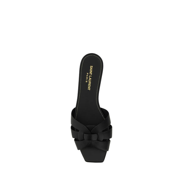 Schwarze Kalbshaut Bos Taurus Sandalen