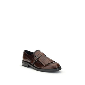 Braune Kalbshaut Bos Taurus Oxford- und Derbyschuhe