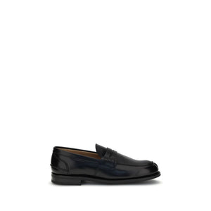 Schwarze Kalbsleder Bos Taurus Slip-On Loafer