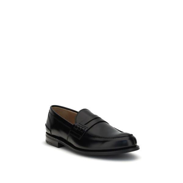 Schwarze Kalbsleder Bos Taurus Slip-On Loafer