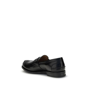Schwarze Kalbsleder Bos Taurus Slip-On Loafer