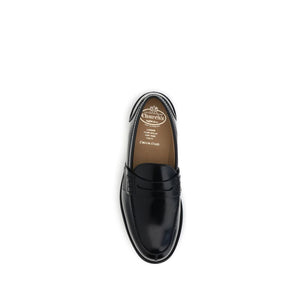 Schwarze Kalbsleder Bos Taurus Slip-On Loafer