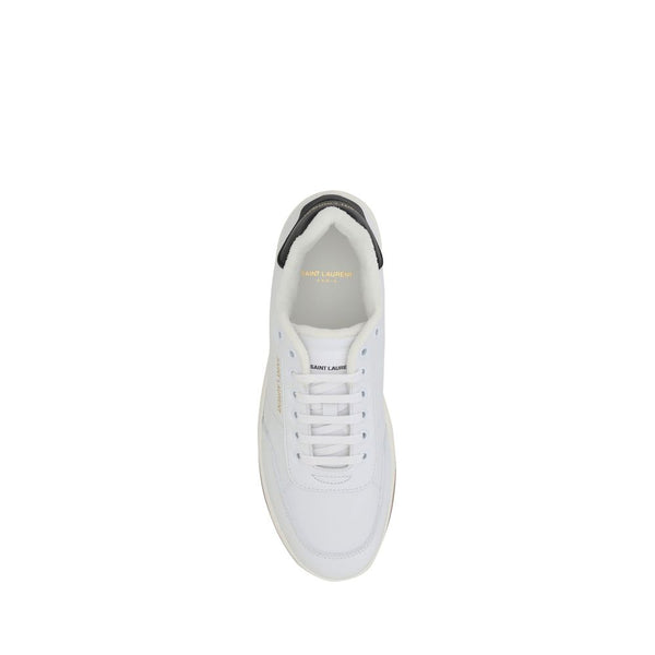 Weiße Kalbshaut Bos Taurus Sneakers mit niedrigem Schaft