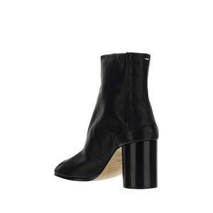 Schwarze Lammleder-Stiefeletten Ovis Aries Aries