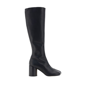 Schwarze Kalbshaut Bos Taurus Stiefel