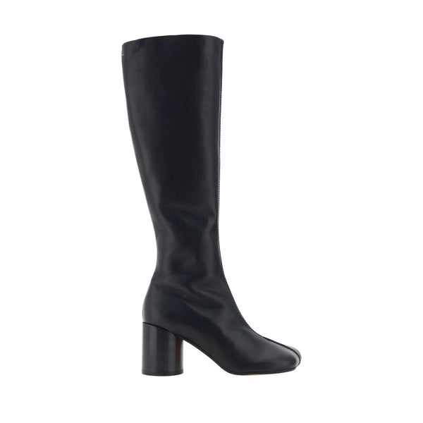 Schwarze Kalbshaut Bos Taurus Stiefel