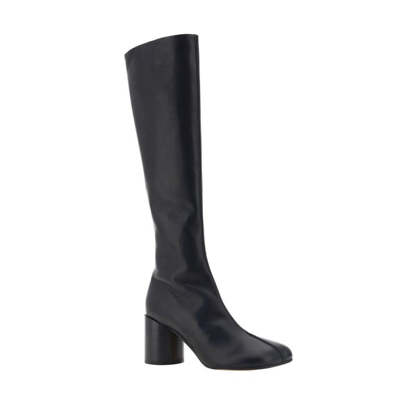 Schwarze Kalbshaut Bos Taurus Stiefel