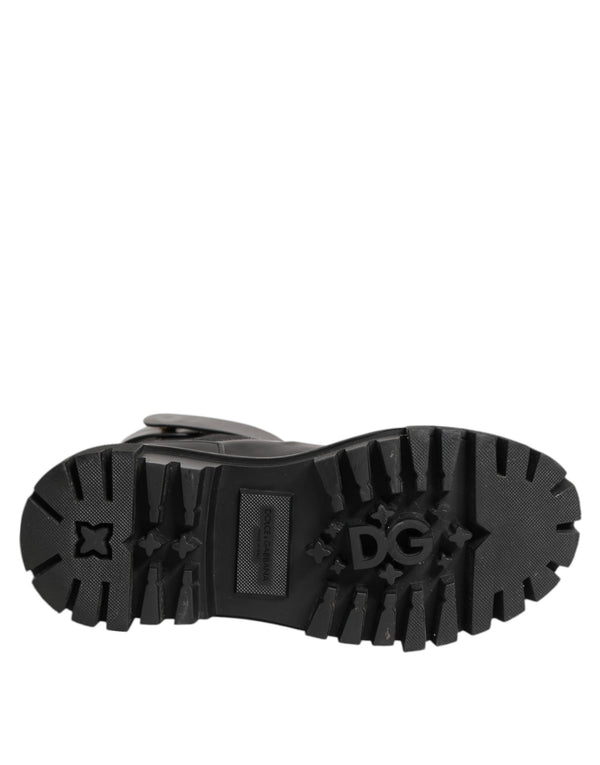 Schwarz Gold DG Logo Trekking Wadenstiefel Schuhe