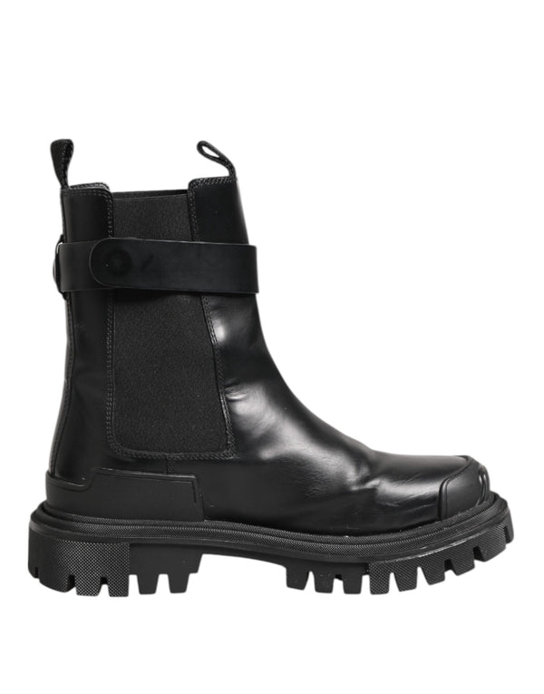 Schwarz Gold DG Logo Trekking Wadenstiefel Schuhe