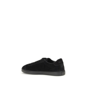 Schwarze Sneakers aus Kalbsleder Bos Taurus