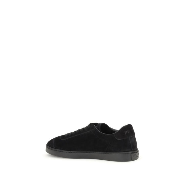 Schwarze Sneakers aus Kalbsleder Bos Taurus