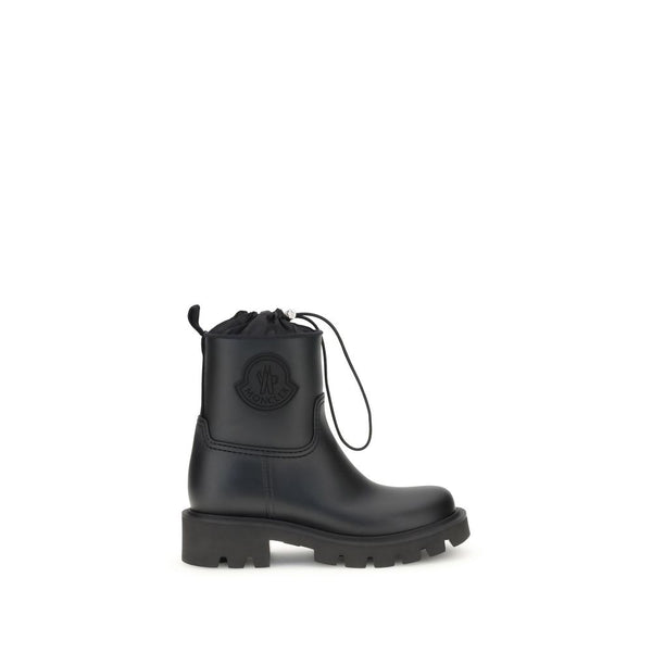 Schwarze Gummistiefel mit Schnürung