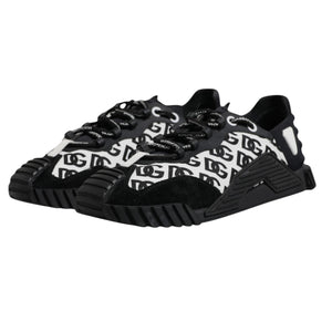 Schwarz Logo Lace Up Low Top NS1 Turnschuhe
