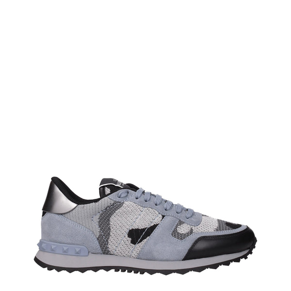 Graue Sportliche Turnschuhe aus Stoff