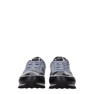 Graue Sportliche Turnschuhe aus Stoff