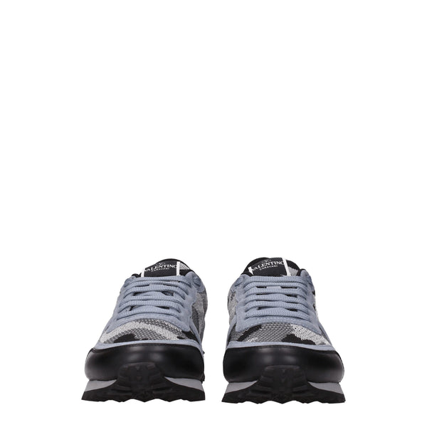 Graue Sportliche Turnschuhe aus Stoff
