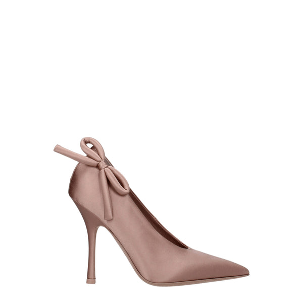 Rosa Satin-Pumps