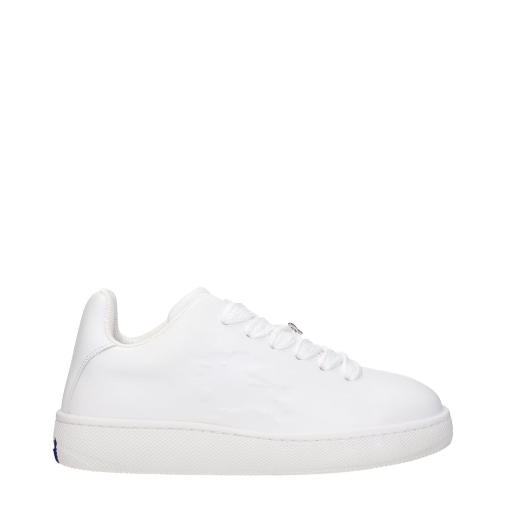 Weiße Sneaker aus Leder mit niedrigem Schaft