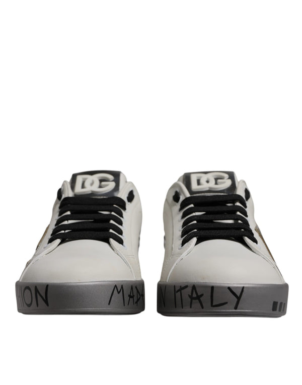Weiß Crystal Logo Portofino Turnschuhe Schuhe