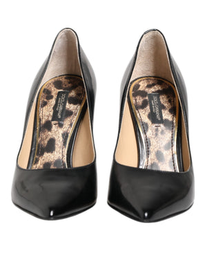 Schwarz Kalbsleder Stiletto Heels Pumps Schuhe
