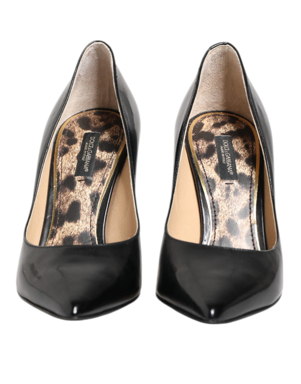 Schwarz Kalbsleder Stiletto Heels Pumps Schuhe