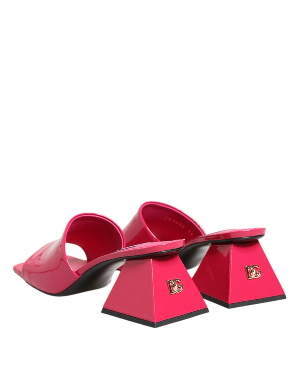Rosa Offene Zehe Blockabsatz Mules Sandalen Schuhe