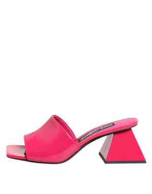 Rosa Offene Zehe Blockabsatz Mules Sandalen Schuhe