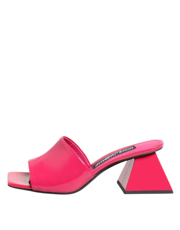 Rosa Offene Zehe Blockabsatz Mules Sandalen Schuhe