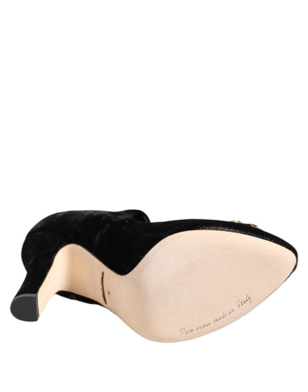 Schwarz Rosen Kristall Brosche Mary Jane Schuhe