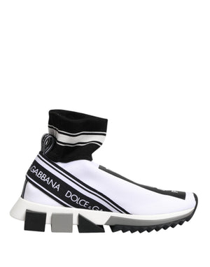 Weiß Schwarz Sorrento Socken Sneakers Schuhe