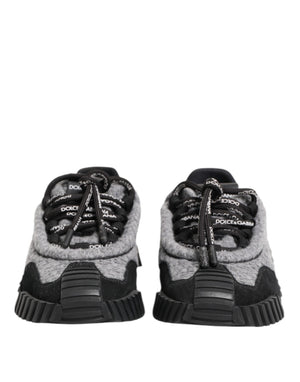 Schwarz Grau NS1 Low Top Turnschuhe Schuhe