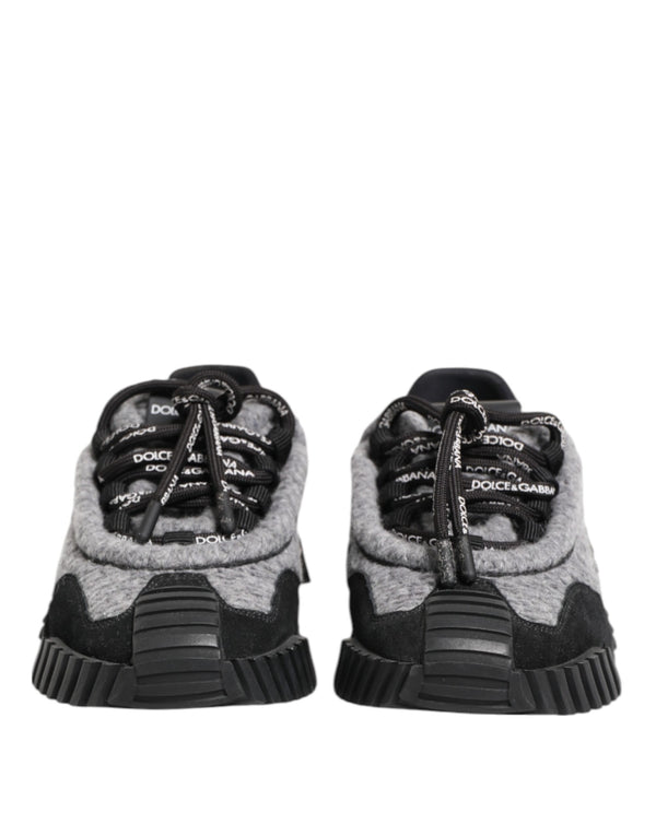 Schwarz Grau NS1 Low Top Turnschuhe Schuhe