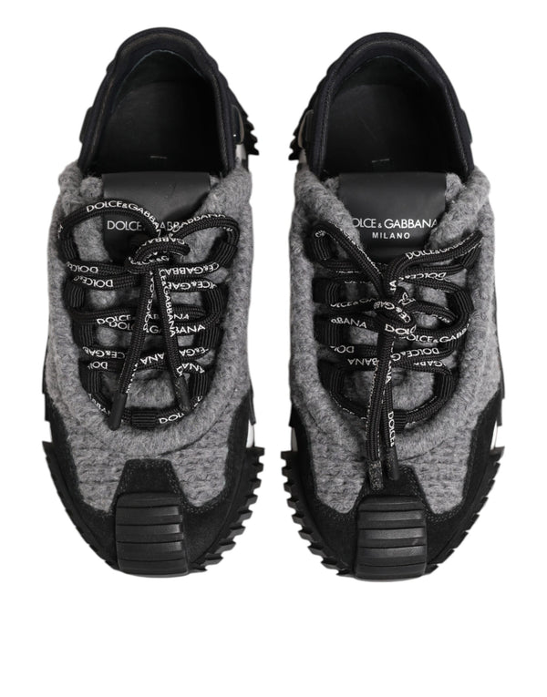 Schwarz Grau NS1 Low Top Turnschuhe Schuhe