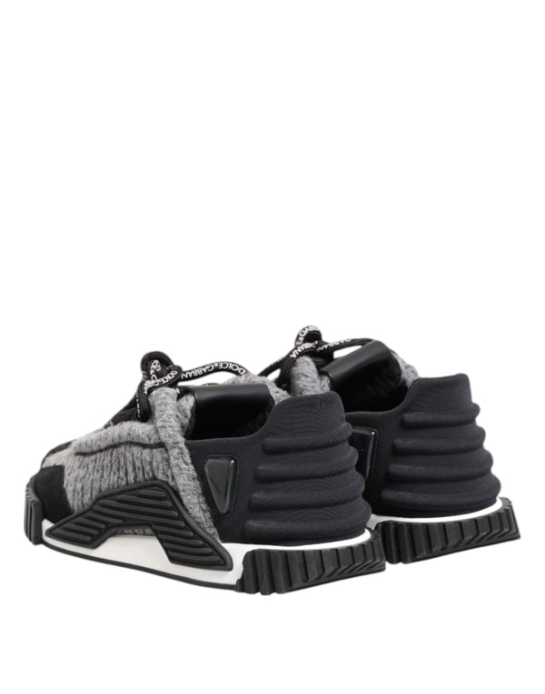 Schwarz Grau NS1 Low Top Turnschuhe Schuhe