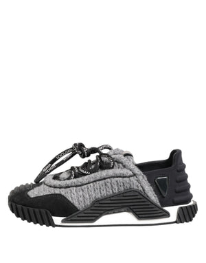 Schwarz Grau NS1 Low Top Turnschuhe Schuhe