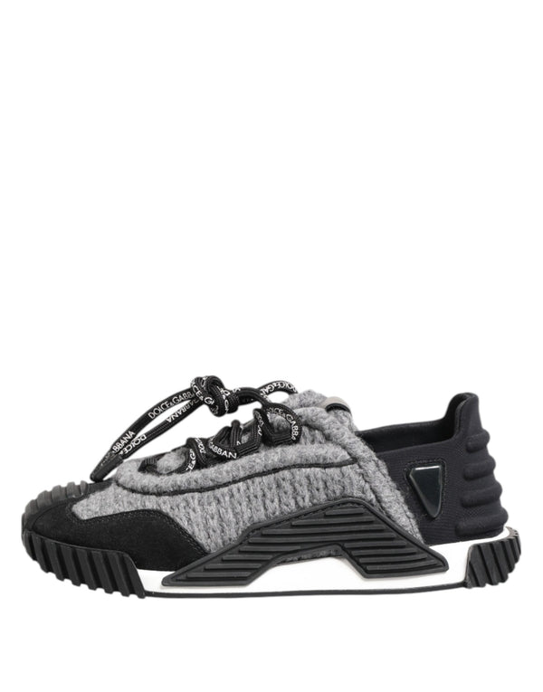Schwarz Grau NS1 Low Top Turnschuhe Schuhe
