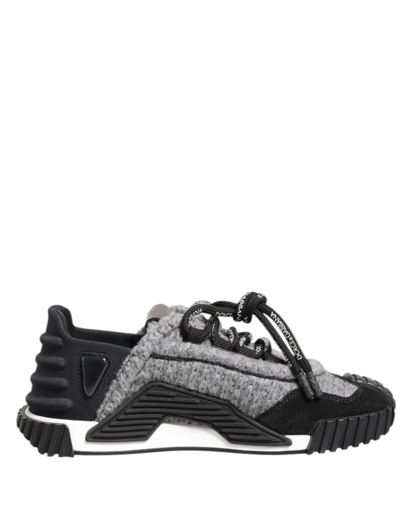 Schwarz Grau NS1 Low Top Turnschuhe Schuhe