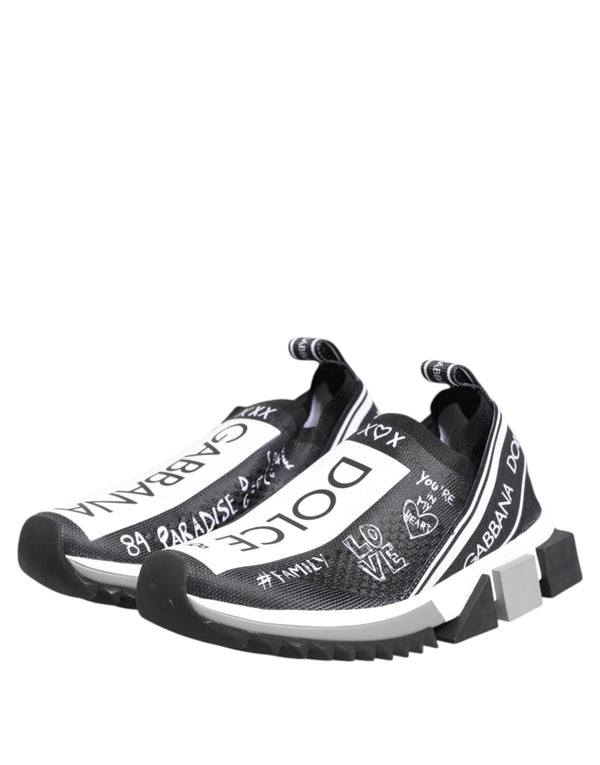 Schwarz Weiß Sorrento Low Top Sneakers Schuhe
