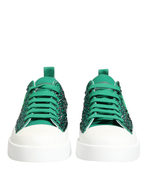 Grün Portofino Crystal DG Logo Sneakers Schuhe