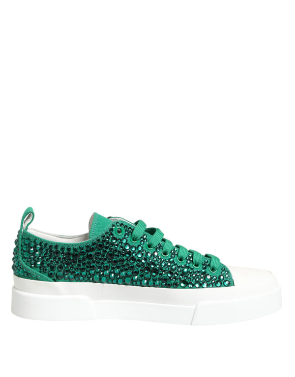 Grün Portofino Crystal DG Logo Sneakers Schuhe