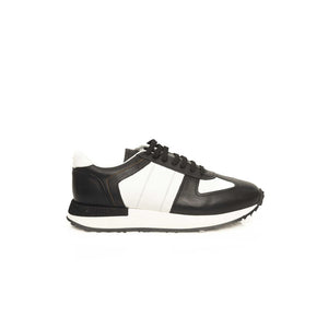 Schwarzes Kalbsleder Herren Sneaker