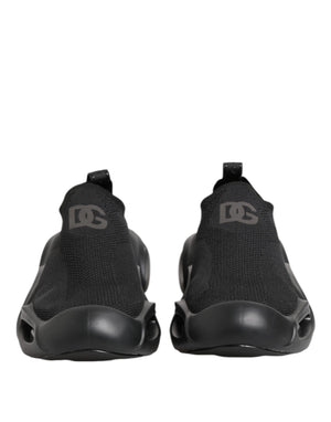 Schwarz Slip On Wave Low Top Männer Sneaker Schuhe