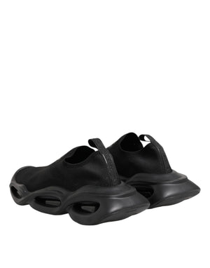 Schwarz Slip On Wave Low Top Männer Sneaker Schuhe